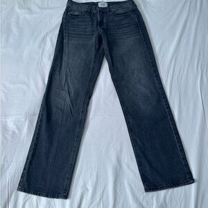 BDG Cowgirl Jeans Womens 27 Black Washed High Rise Flare Wide Leg Denim
